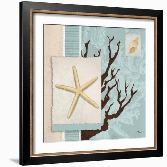 Aquarius Blue Sq III-Paul Brent-Framed Art Print