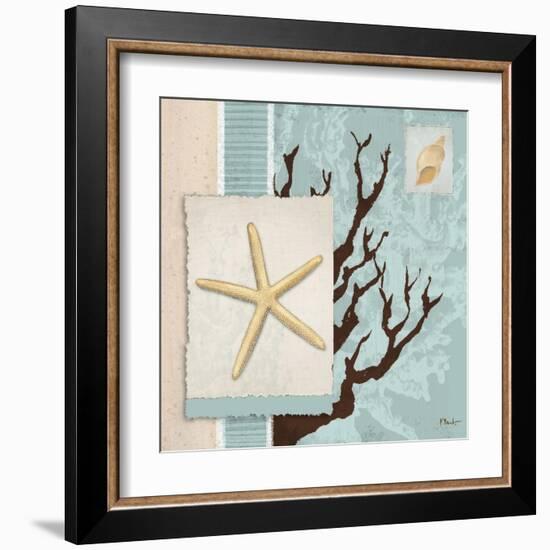 Aquarius Blue Sq III-Paul Brent-Framed Art Print