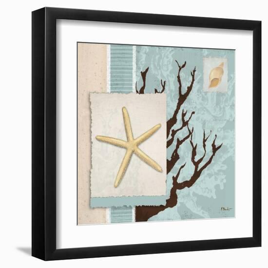 Aquarius Blue Sq III-Paul Brent-Framed Art Print