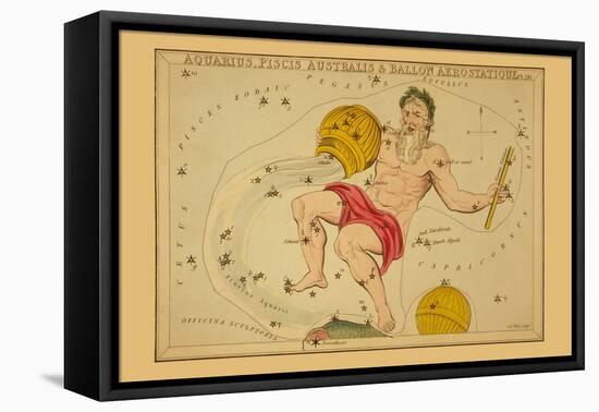 Aquarius, Piscis Australis and Ballon Aerostatique-Aspin Jehosaphat-Framed Stretched Canvas