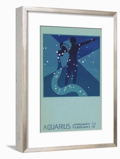 Aquarius, Water Bearer-null-Framed Giclee Print