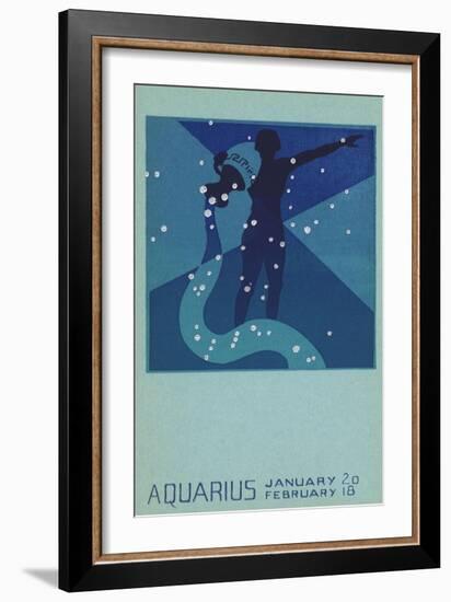 Aquarius, Water Bearer-null-Framed Giclee Print