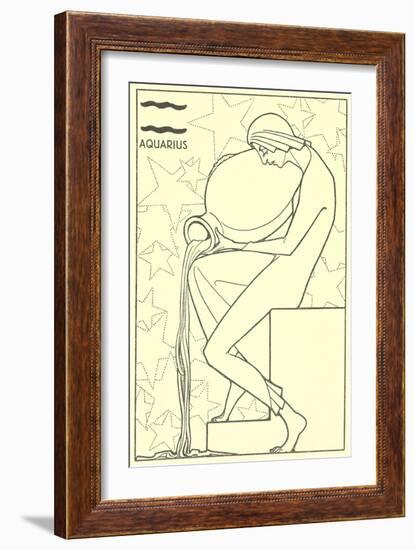 Aquarius, Water Bearer-null-Framed Art Print