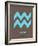 Aquarius Zodiac Sign Blue-NaxArt-Framed Art Print