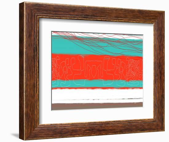 Aquatic Breeze 6-NaxArt-Framed Art Print