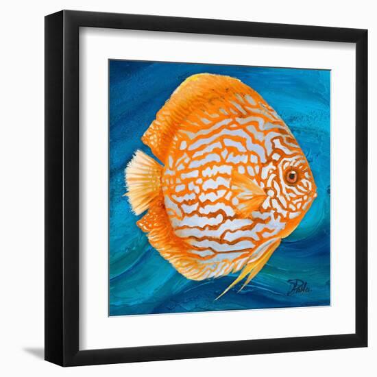 Aquatic Life I (Vibrant Sea Life II)-Patricia Pinto-Framed Art Print