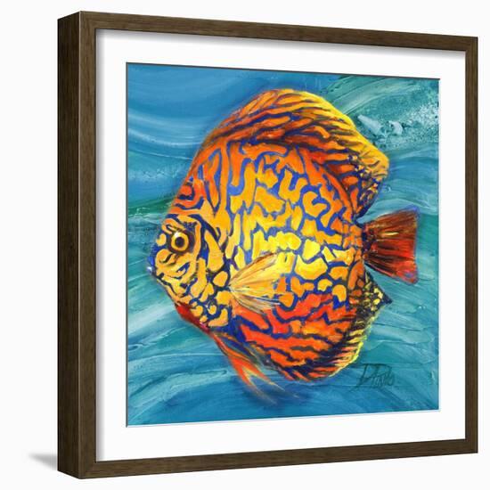 Aquatic Life II (Vibrant Sea Life IV)-Patricia Pinto-Framed Premium Giclee Print