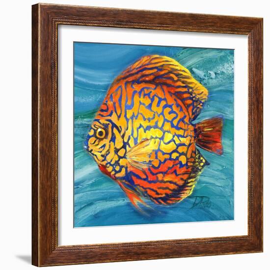 Aquatic Life II (Vibrant Sea Life IV)-Patricia Pinto-Framed Premium Giclee Print