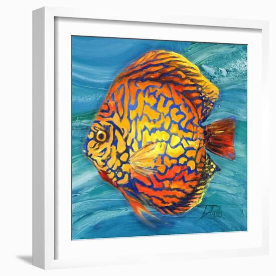 Aquatic Life II (Vibrant Sea Life IV)-Patricia Pinto-Framed Premium Giclee Print
