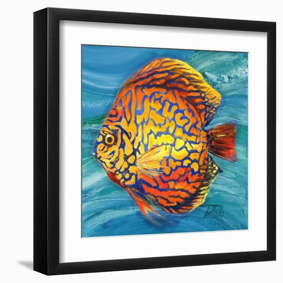 Aquatic Life II (Vibrant Sea Life IV)-Patricia Pinto-Framed Art Print