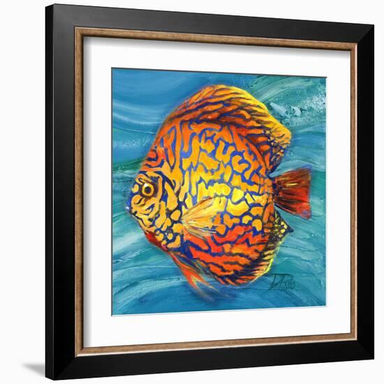 Aquatic Life II (Vibrant Sea Life IV)-Patricia Pinto-Framed Art Print