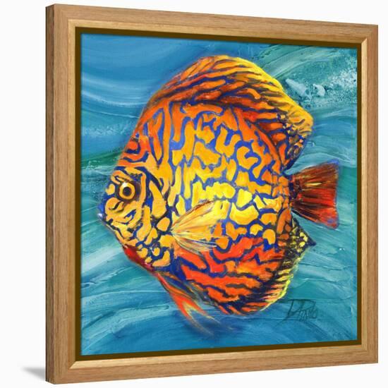 Aquatic Life II (Vibrant Sea Life IV)-Patricia Pinto-Framed Stretched Canvas