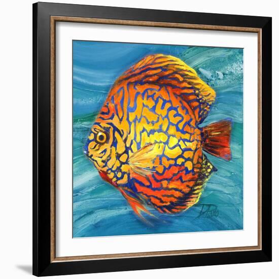 Aquatic Life II (Vibrant Sea Life IV)-Patricia Pinto-Framed Art Print