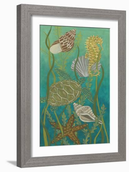 Aquatic Life II-Chariklia Zarris-Framed Premium Giclee Print