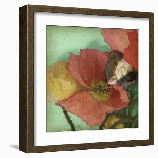 Aquatic Poppies I-Jennifer Goldberger-Framed Art Print