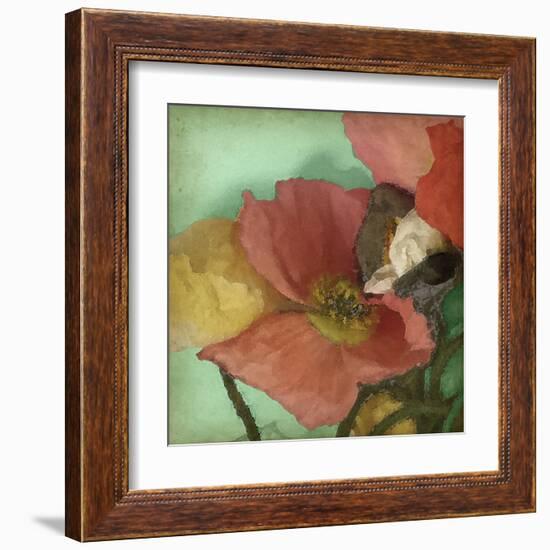 Aquatic Poppies I-Jennifer Goldberger-Framed Art Print