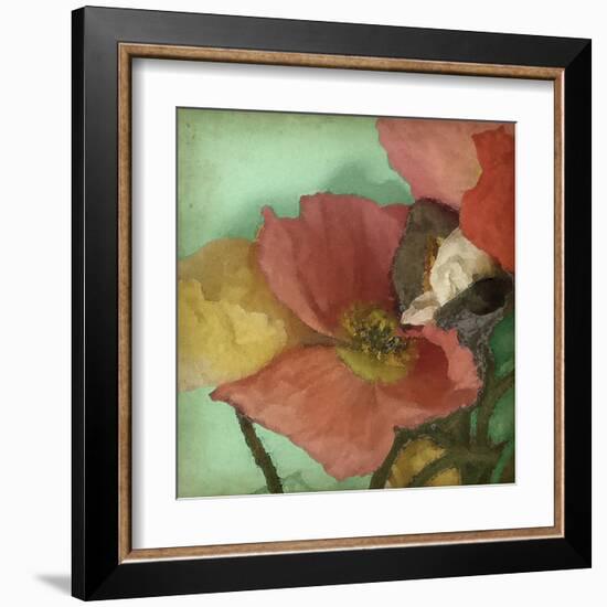 Aquatic Poppies I-Jennifer Goldberger-Framed Art Print