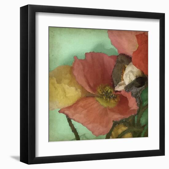 Aquatic Poppies I-Jennifer Goldberger-Framed Art Print