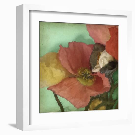 Aquatic Poppies I-Jennifer Goldberger-Framed Art Print