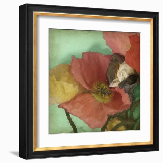 Aquatic Poppies I-Jennifer Goldberger-Framed Art Print