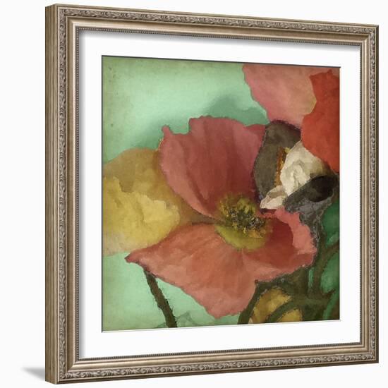 Aquatic Poppies I-Jennifer Goldberger-Framed Art Print