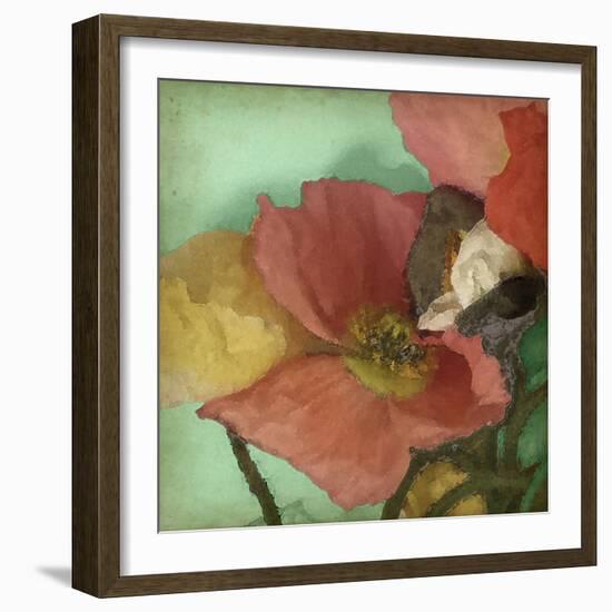 Aquatic Poppies I-Jennifer Goldberger-Framed Art Print