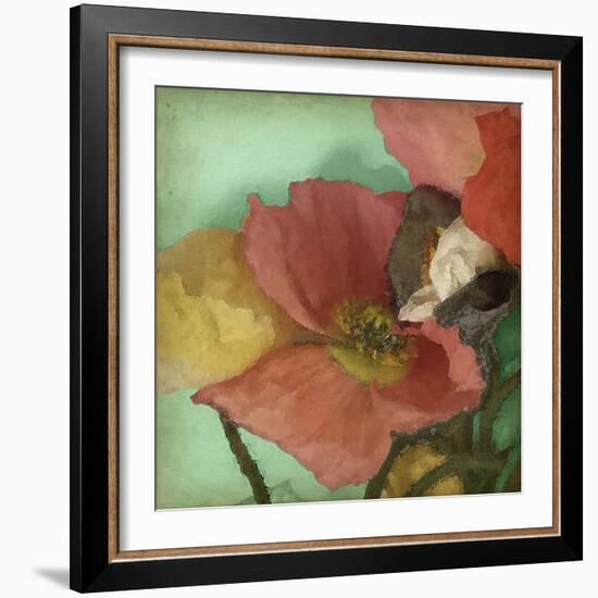 Aquatic Poppies I-Jennifer Goldberger-Framed Art Print