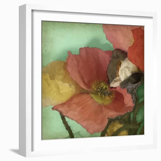 Aquatic Poppies I-Jennifer Goldberger-Framed Art Print