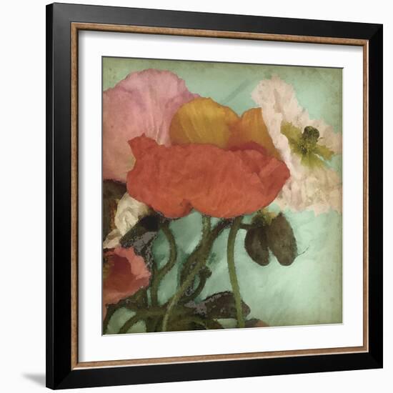 Aquatic Poppies II-Jennifer Goldberger-Framed Premium Giclee Print