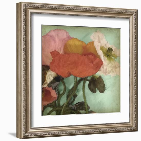 Aquatic Poppies II-Jennifer Goldberger-Framed Art Print