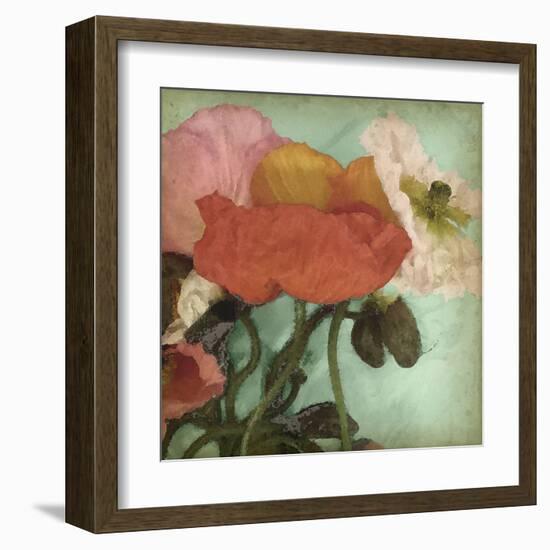 Aquatic Poppies II-Jennifer Goldberger-Framed Art Print