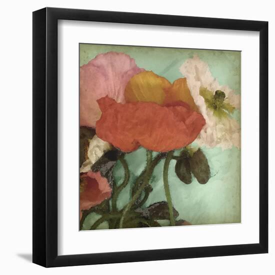 Aquatic Poppies II-Jennifer Goldberger-Framed Art Print