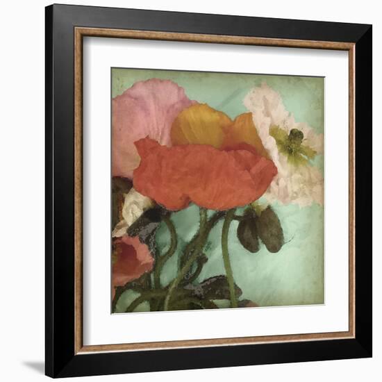 Aquatic Poppies II-Jennifer Goldberger-Framed Art Print