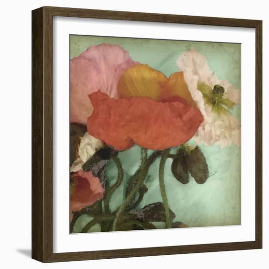 Aquatic Poppies II-Jennifer Goldberger-Framed Art Print