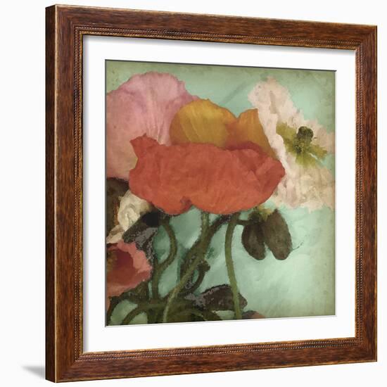 Aquatic Poppies II-Jennifer Goldberger-Framed Art Print