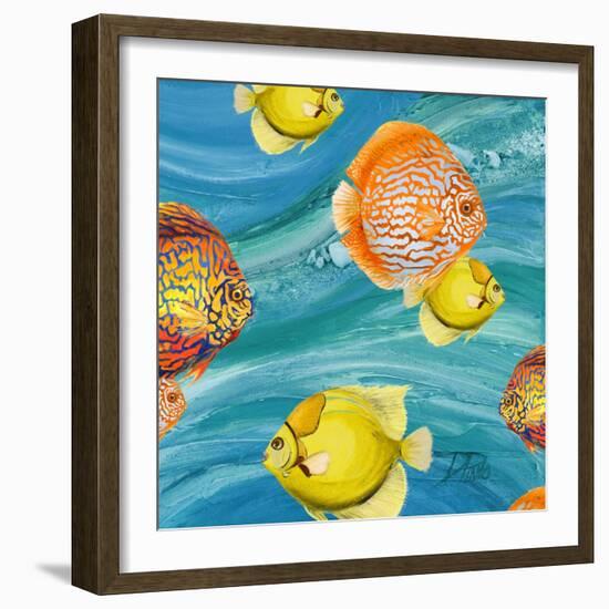 Aquatic Sea Life I-Patricia Pinto-Framed Premium Giclee Print