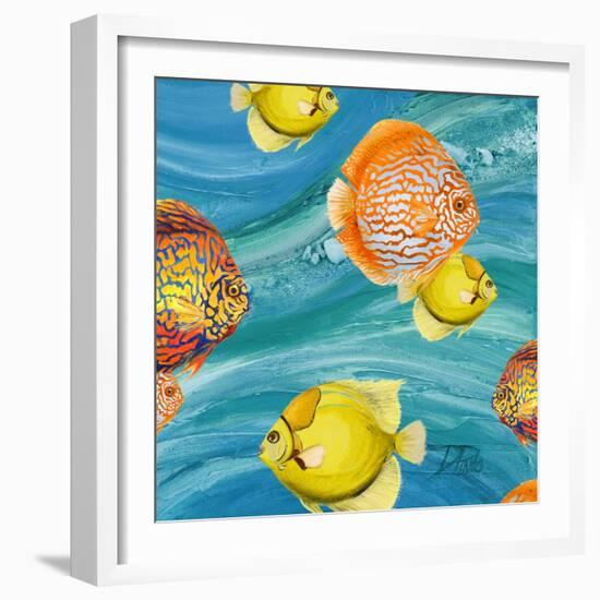 Aquatic Sea Life I-Patricia Pinto-Framed Premium Giclee Print