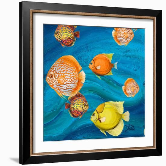 Aquatic Sea Life II-Patricia Pinto-Framed Art Print