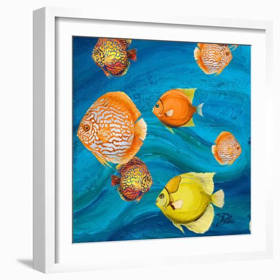 Aquatic Sea Life II-Patricia Pinto-Framed Art Print