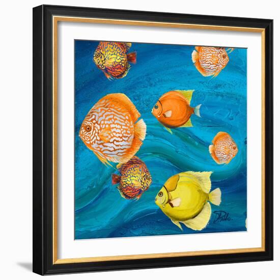 Aquatic Sea Life II-Patricia Pinto-Framed Art Print