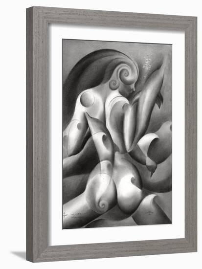 Aquatic Superbeing-Corne Akkers-Framed Giclee Print