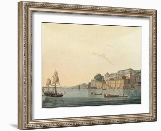 Aquatint from Oriental-Thomas & William Daniell-Framed Giclee Print