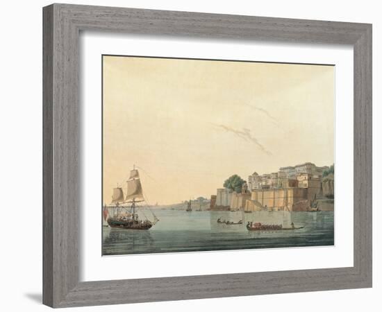 Aquatint from Oriental-Thomas & William Daniell-Framed Giclee Print