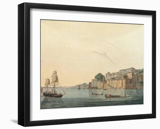 Aquatint from Oriental-Thomas & William Daniell-Framed Giclee Print