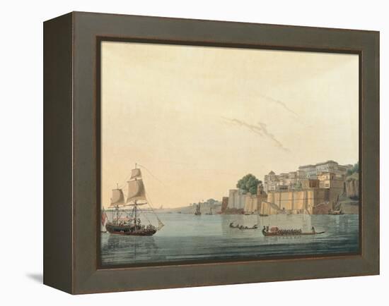 Aquatint from Oriental-Thomas & William Daniell-Framed Premier Image Canvas