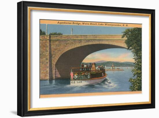 Aquedocton Bridge, Lake Winnipesaukee, New Hampshire-null-Framed Art Print