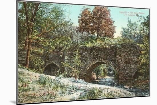 Aqueduct of San Jose Mission, Texas-null-Mounted Art Print