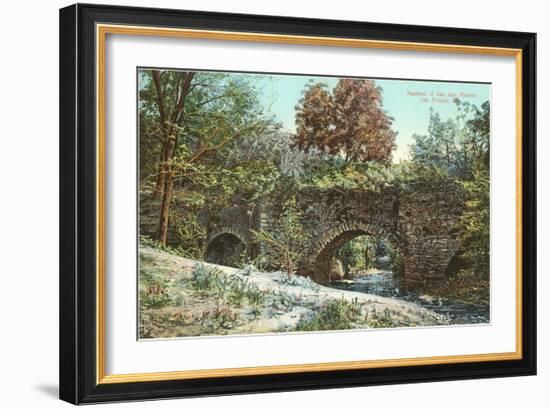 Aqueduct of San Jose Mission, Texas-null-Framed Art Print