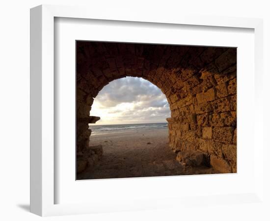 Aqueduct Ruins, Caesarea, Israel-Ellen Clark-Framed Photographic Print