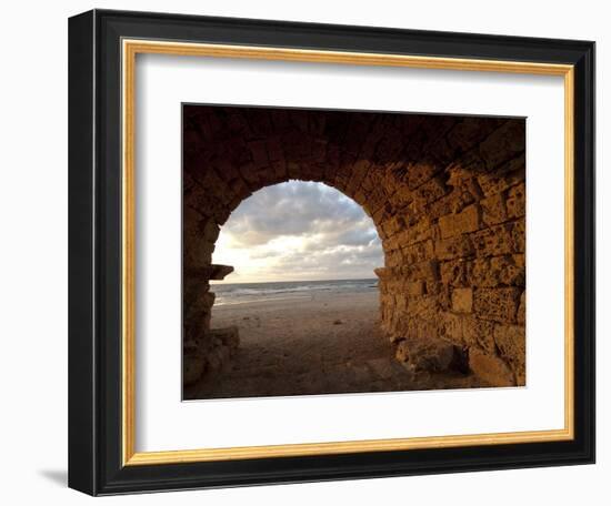 Aqueduct Ruins, Caesarea, Israel-Ellen Clark-Framed Photographic Print